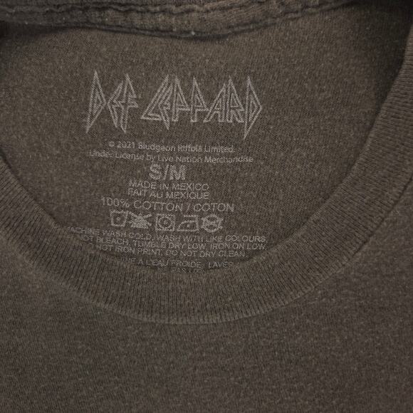 Def Leppard Hysteria Band Graphic T Shirt Adult Mens Size Medium M Gray - Picture 3 of 9